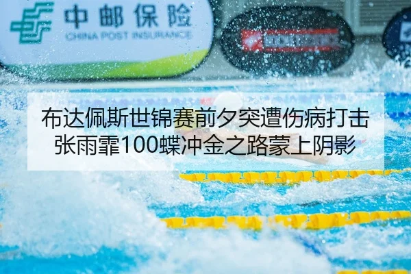 布达佩斯世锦赛前夕突遭伤病打击 张雨霏100蝶冲金之路蒙上阴影
